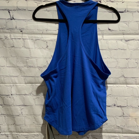 ADIDAS WOMENS RACER TANK TOP BLUE M - Picture 2 of 4